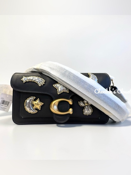 Coach Handbags - NWT Coach Tabby Shoulder Bag 26 with Pins Black Leather